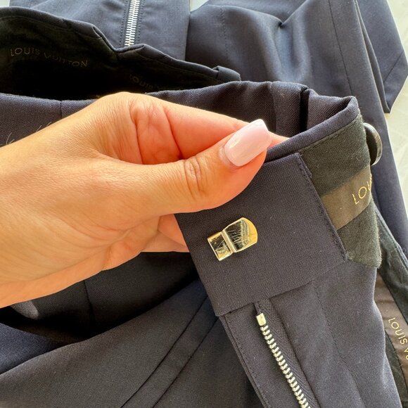 Louis Vuitton Authentic Pants Dark Blue M/40 Women - Picture 13 of 16